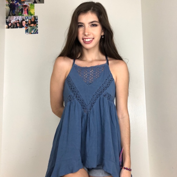 BLUE BOHO CAMISOLE - Picture 2 of 4